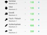 Screenshot von FoodTracker