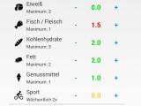 Screenshot von FoodTracker