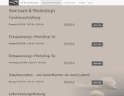 Webseiten Screenshot von Ana Maja