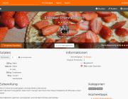 Webseiten Screenshot von cooking4life