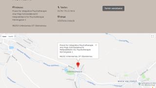 Webseiten Screenshot von Ana Maja