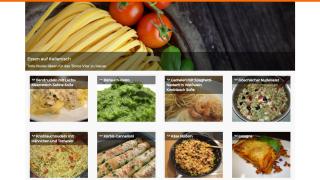 Webseiten Screenshot von cooking4life