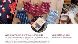 Webseiten Screenshot von Feuerschmiede