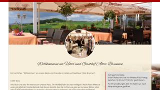 Webseiten Screenshot von Hotel & Gasthof - Alter Brunnen
