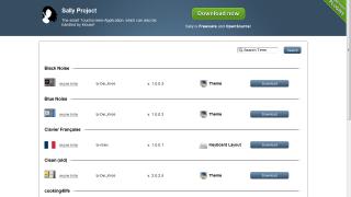Webseiten Screenshot von Sally Project