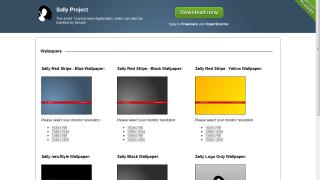Webseiten Screenshot von Sally Project