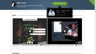 Webseiten Screenshot von Sally Project