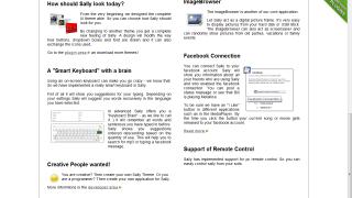 Webseiten Screenshot von Sally Project