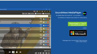 Webseiten Screenshot von SoundWave MediaPlayer